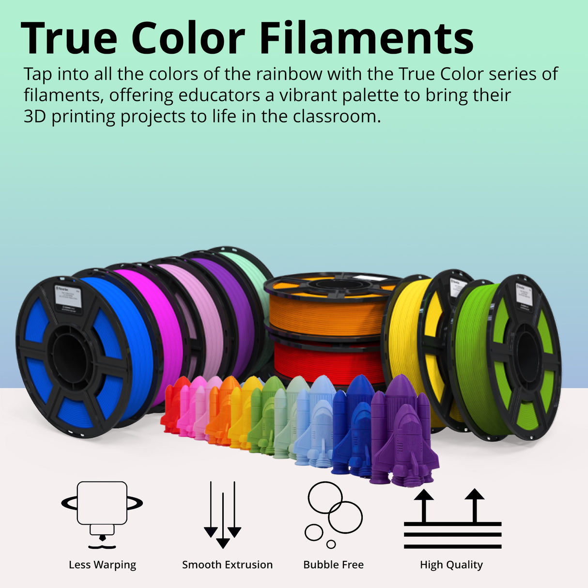 MakerBot 375-0077A Sketch PLA Filament for Sketch 3D Printers (True Light Turquoise, 2.2lb)