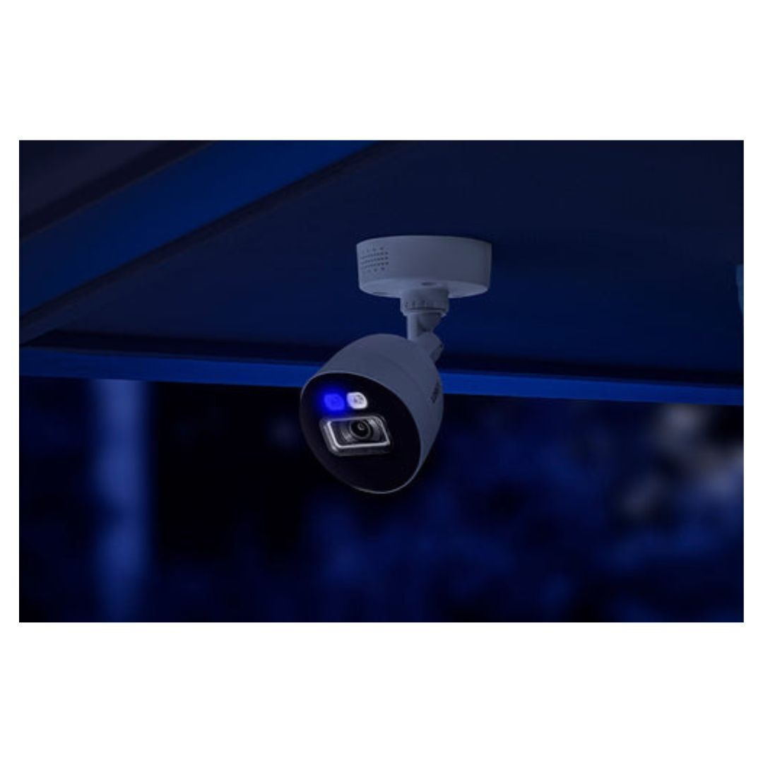 Lorex 4K Smart Deterrence CVI Wired Bullet Camera with 8MP Image Sensor and Durable Design (White)