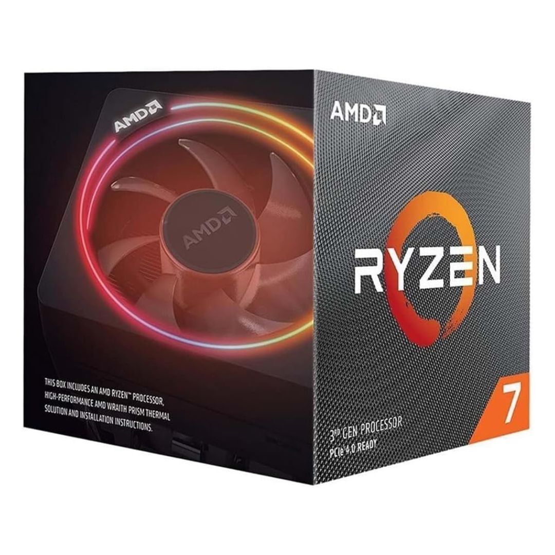 AMD Ryzen 7 3700X 8-Core, 16-Thread Unlocked Desktop Gaming Processor with Wraith Prism LED Cooler