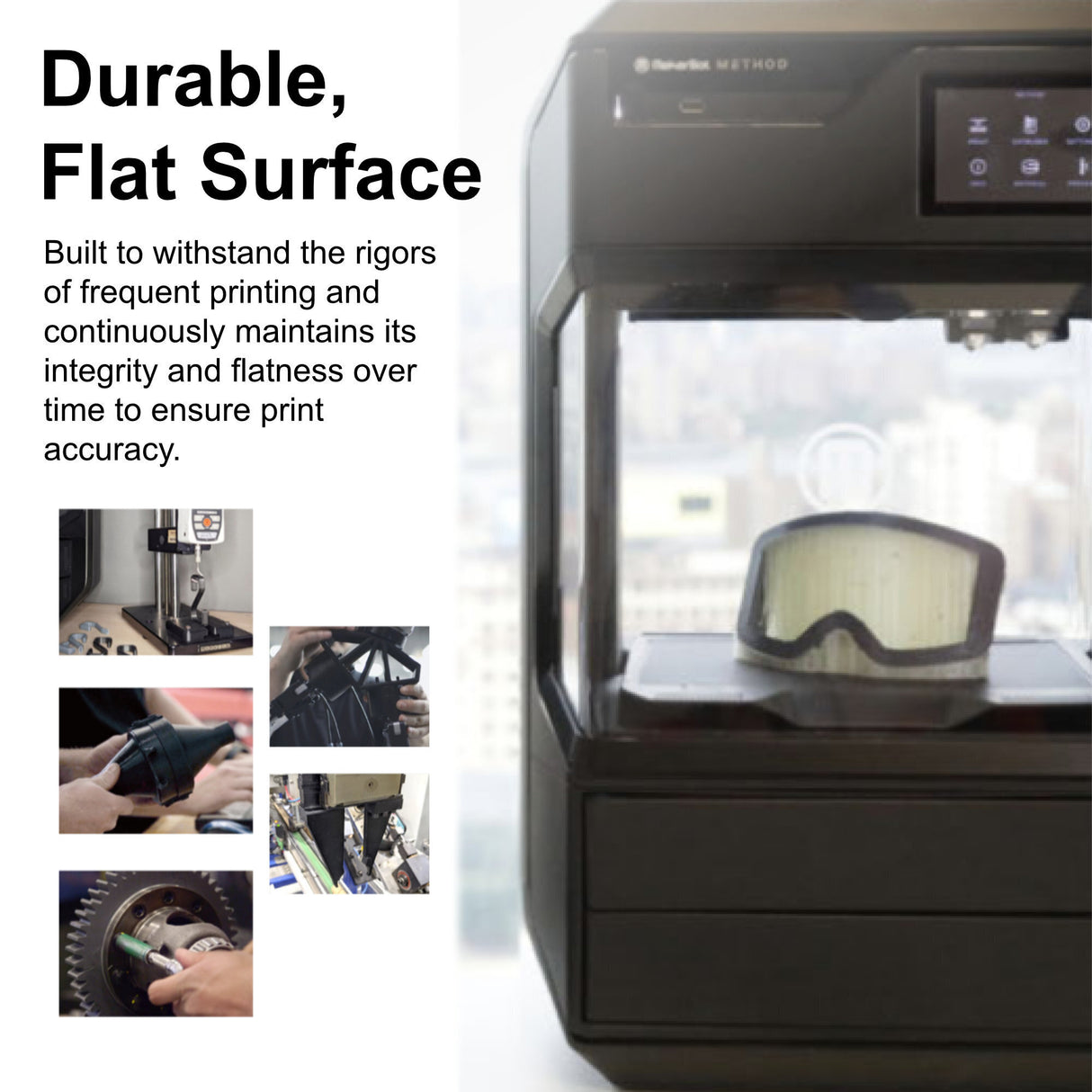 MakerBot 900-0039A Spring Steel Build Plate with Grip Surface for MakerBot METHOD 3D Printer (Black)