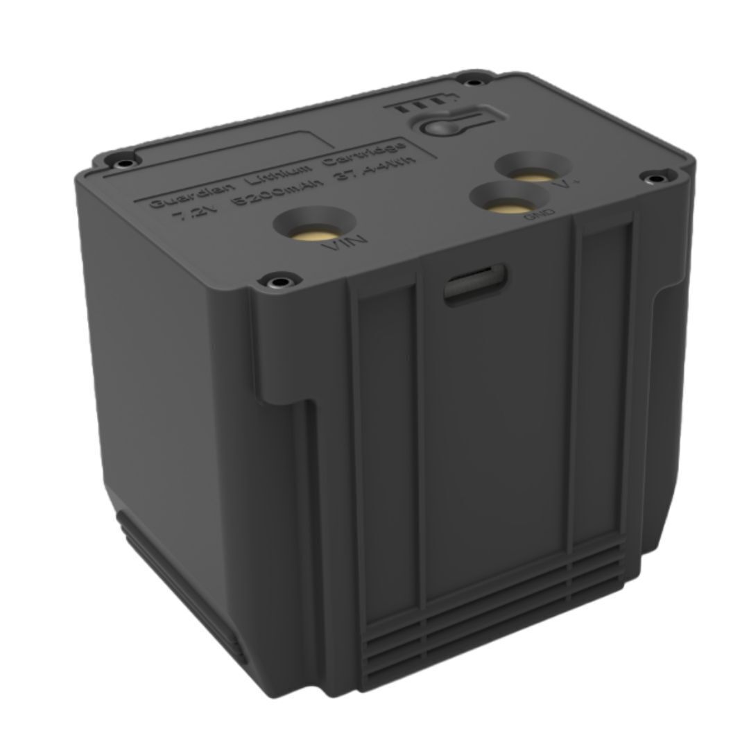 TACTACAM Defend Cam Rechargeable Battery with 5200mAh Capacity and USB-C Input Power