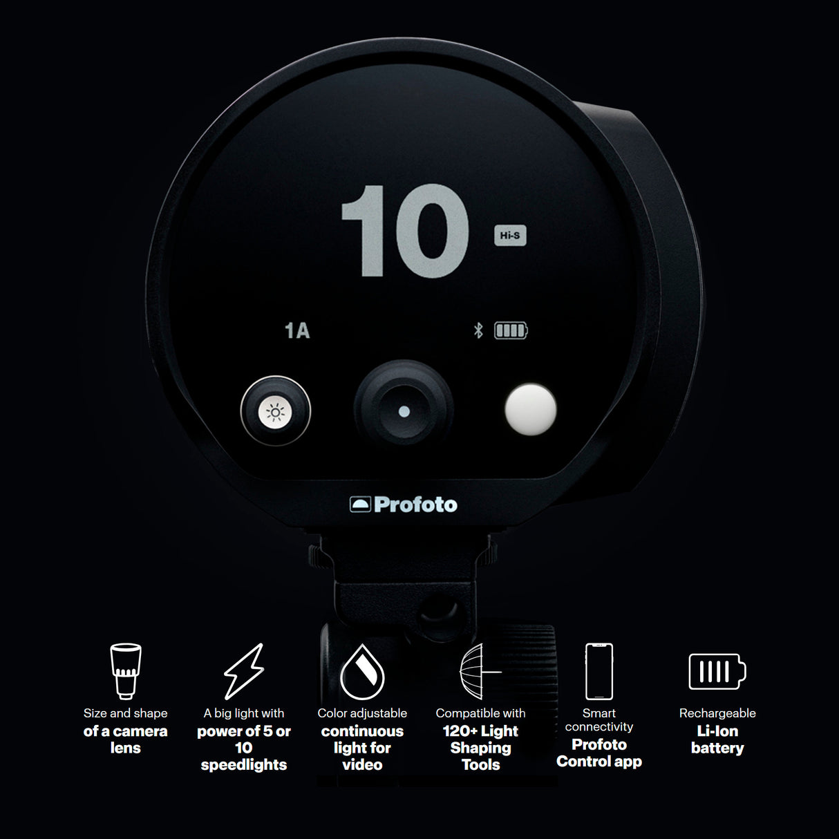 Profoto B10X Off-Camera Flash and Continuous Light with 3-Feet Softbox Octa and Speedring Bundle