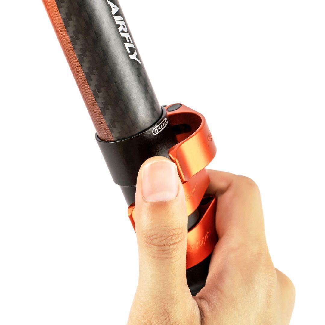 Fotopro X-Airfly Max Video Lightweight Design 2-In-1 Tripod with Flip Lock System (Orange)