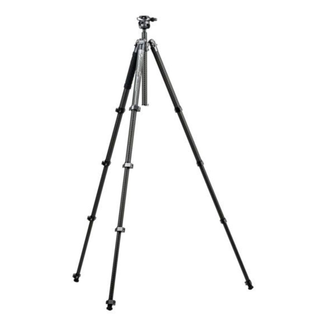 Fotopro X-Airfly Tripod with Lightweight 3K Carbon Fiber Legs and Flip Lock System (Gray)
