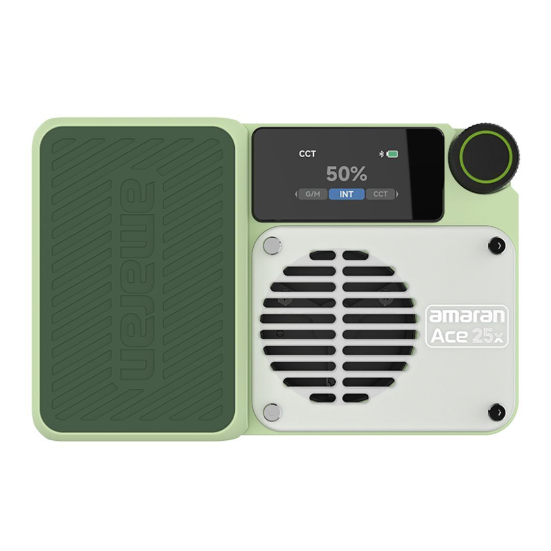 amaran Ace 25x Travel Ready Compact LED Light Creator Kit with Long-Lasting Battery (Green)