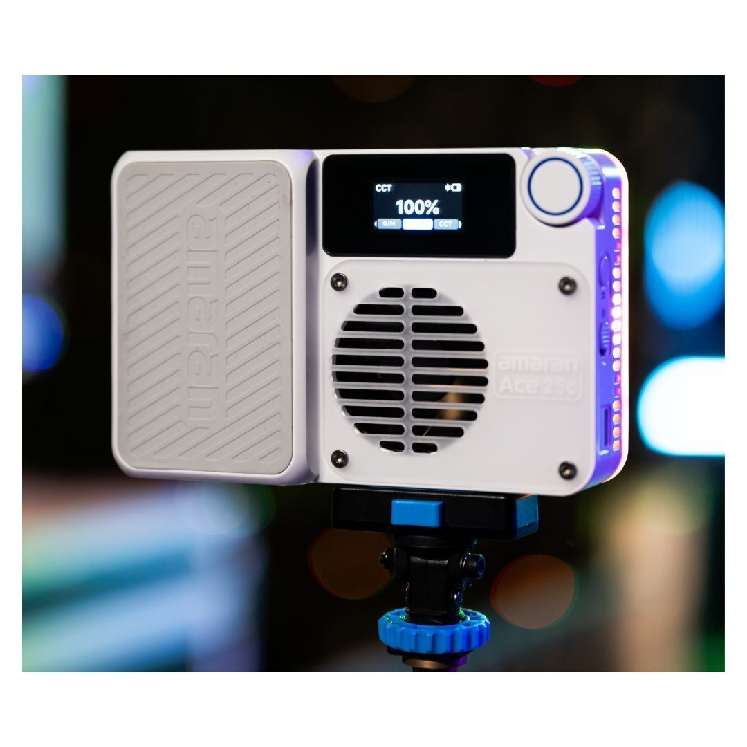 amaran Ace 25c Travel Ready Compact LED Light Creator Kit with Long-Lasting Battery (White)