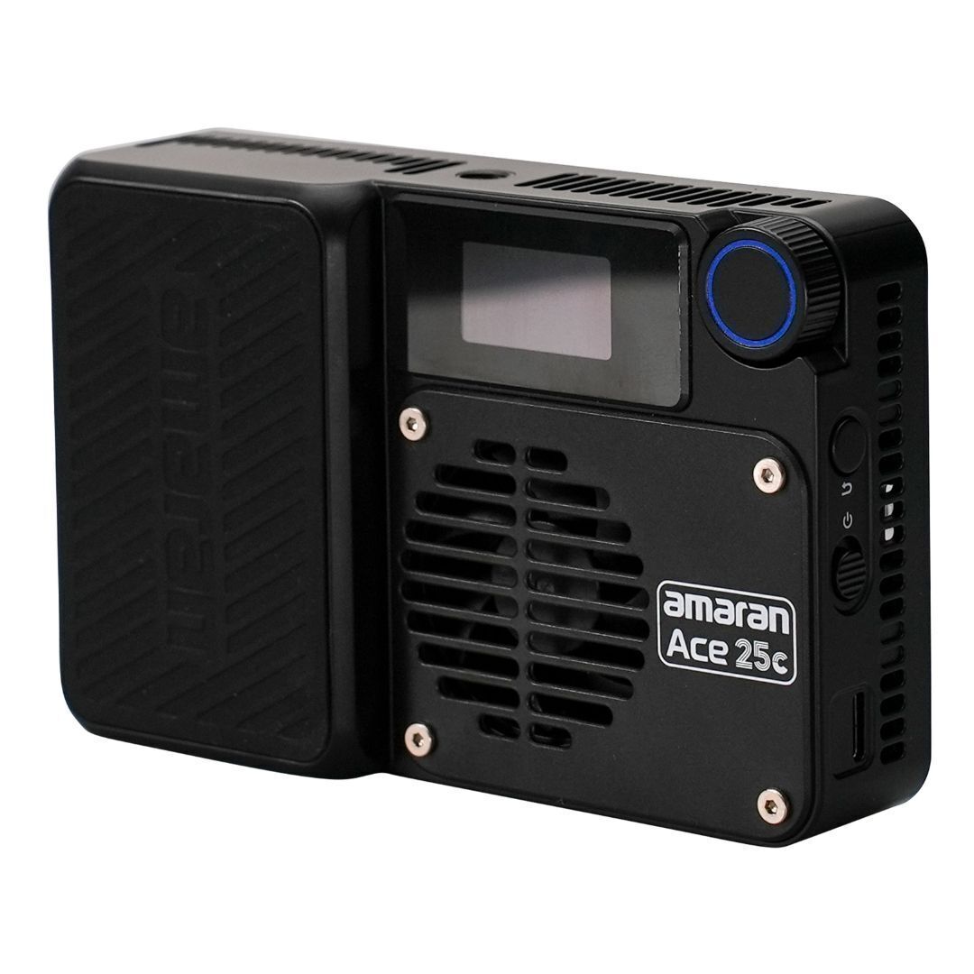 amaran Ace 25c Travel Ready Compact LED Light Creator Kit with Long-Lasting Battery (Charcoal)