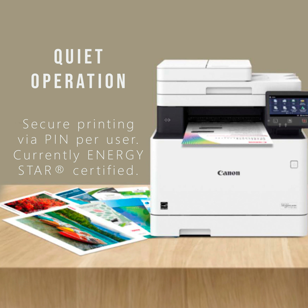 Canon Color imageCLASS MF642Cdw Laser Printer (White and Black, Refurbished) with 4 x Toner Bundle