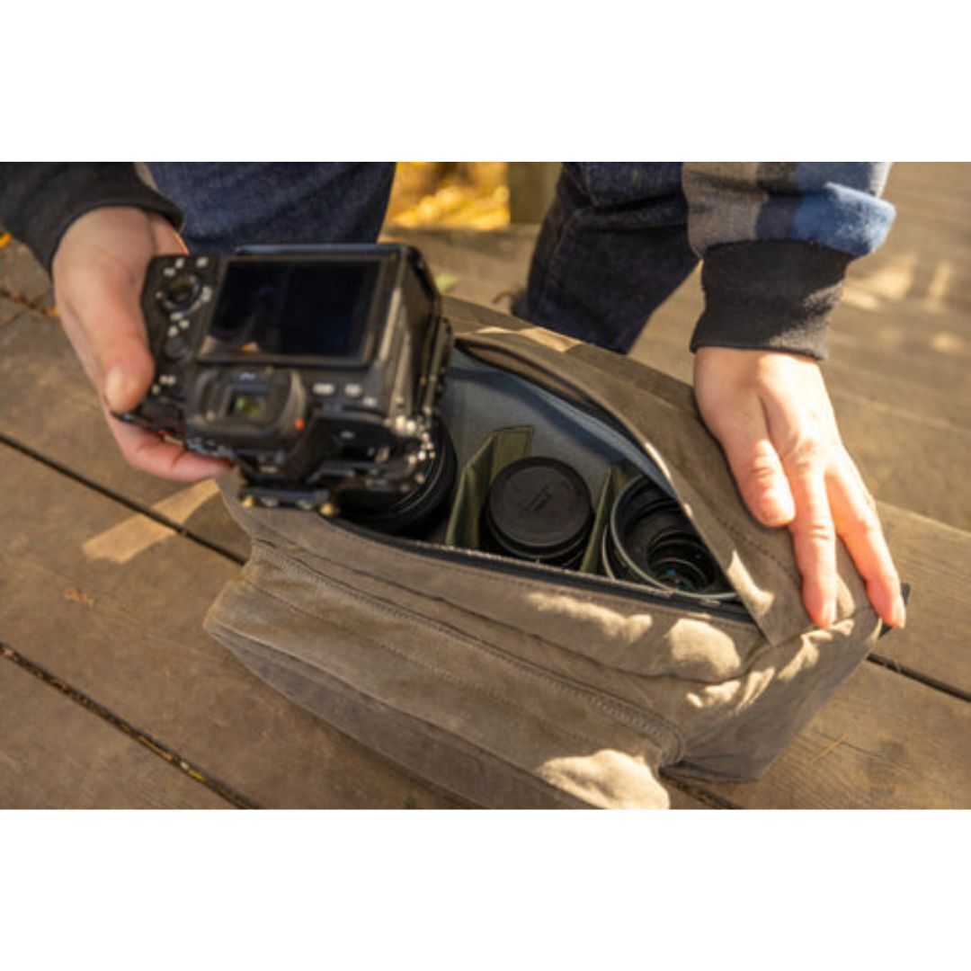 Domke 6-Liter Storage Sling Bag for DSLR or Mirrorless Cameras and Accessories (RuggedWear Brown)