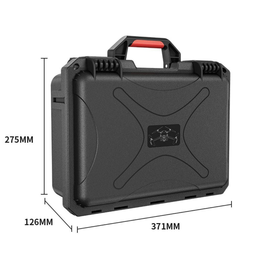 STARTRC Waterproof Carrying Case for DJI Mini 4 Pro and DJI RC 2 Drones with ABS Body (Black-Red)