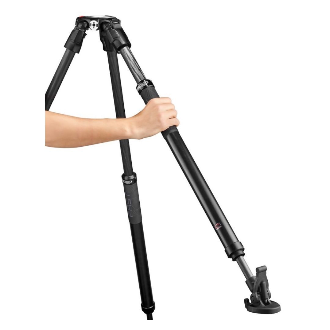 Manfrotto 635 Fast Single Tube Carbon Fiber Tripod Legs with Twist-Lock Technology (Black)