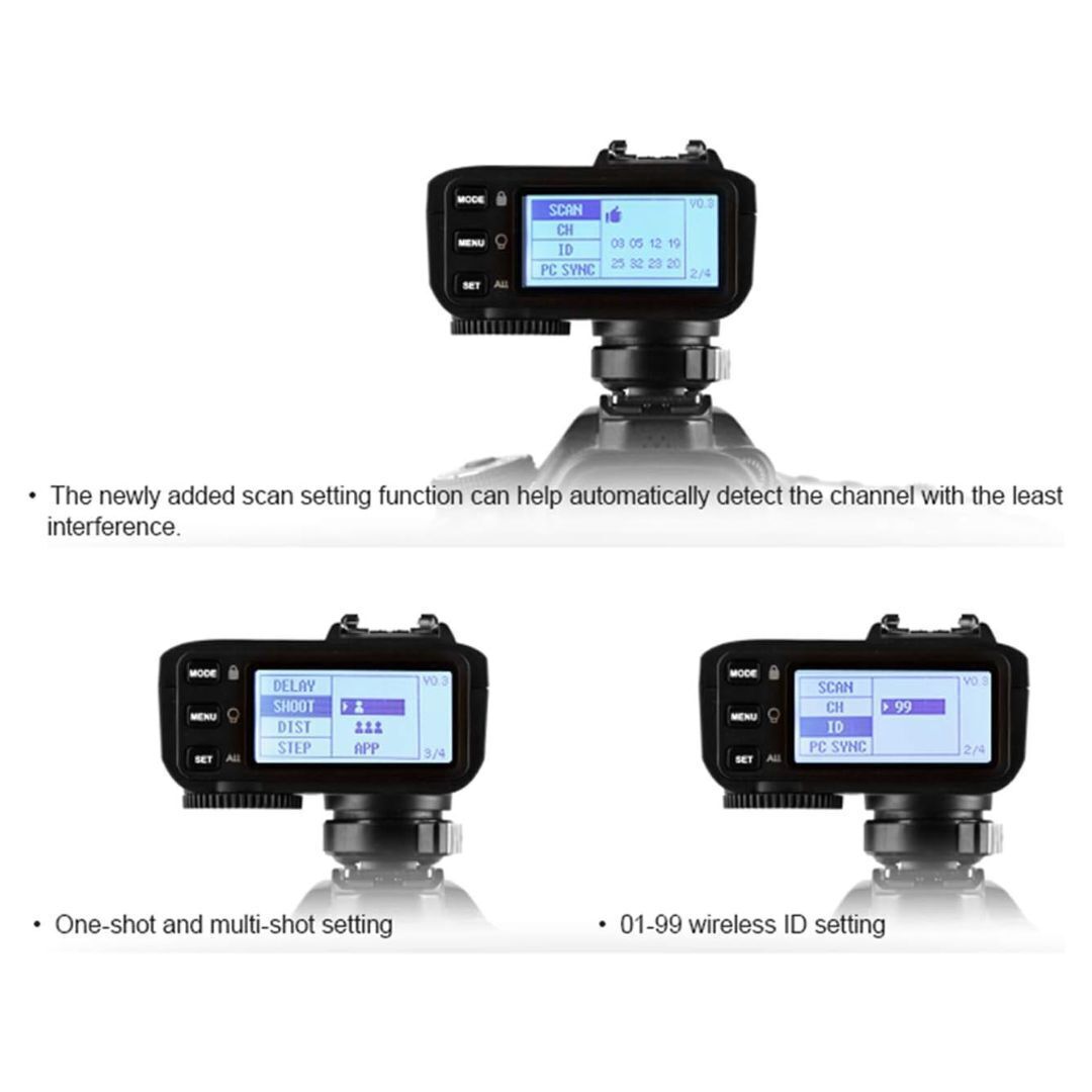 Godox X2 TTL Wireless Flash Trigger with 5 Group Setting Button for Olympus and Panasonic (Black)
