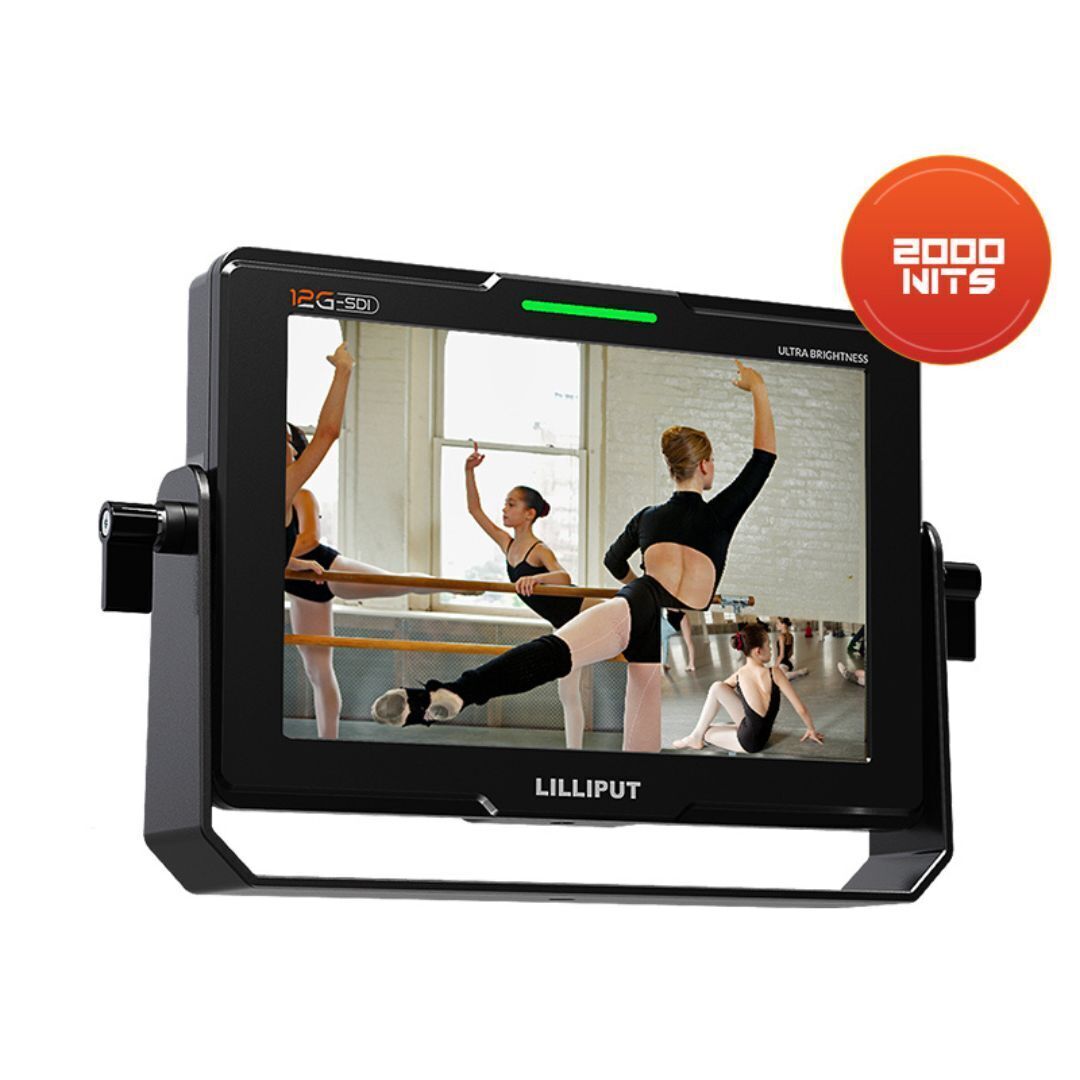Lilliput Ultra Brightness 7-Inch On-Camera Monitor with Professional 2000 Nits LCD Screen (Black)