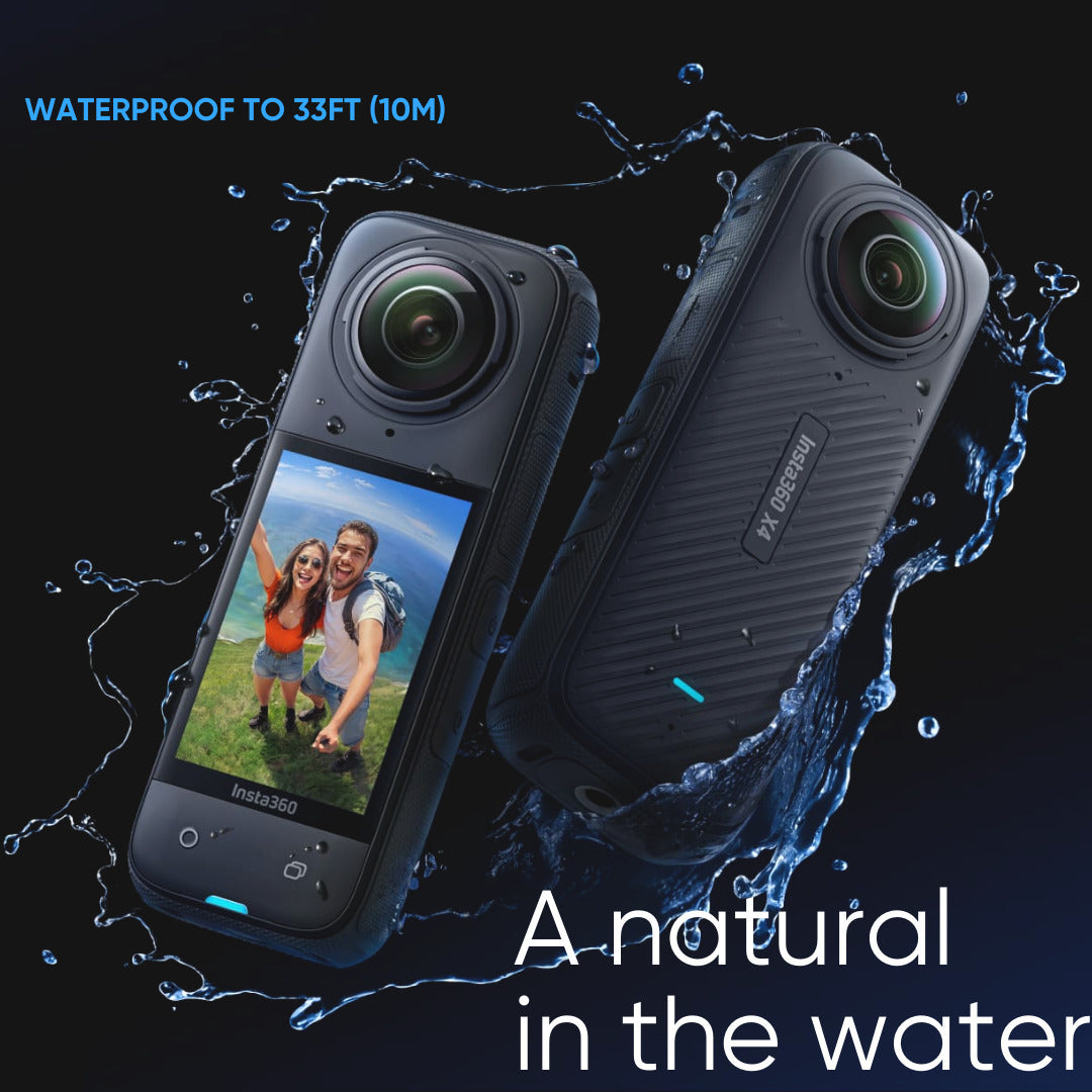 Insta360 X4 360 Degree 8K Camera with 128GB MicroSDXC Canvas Go Plus Memory Card Bundle