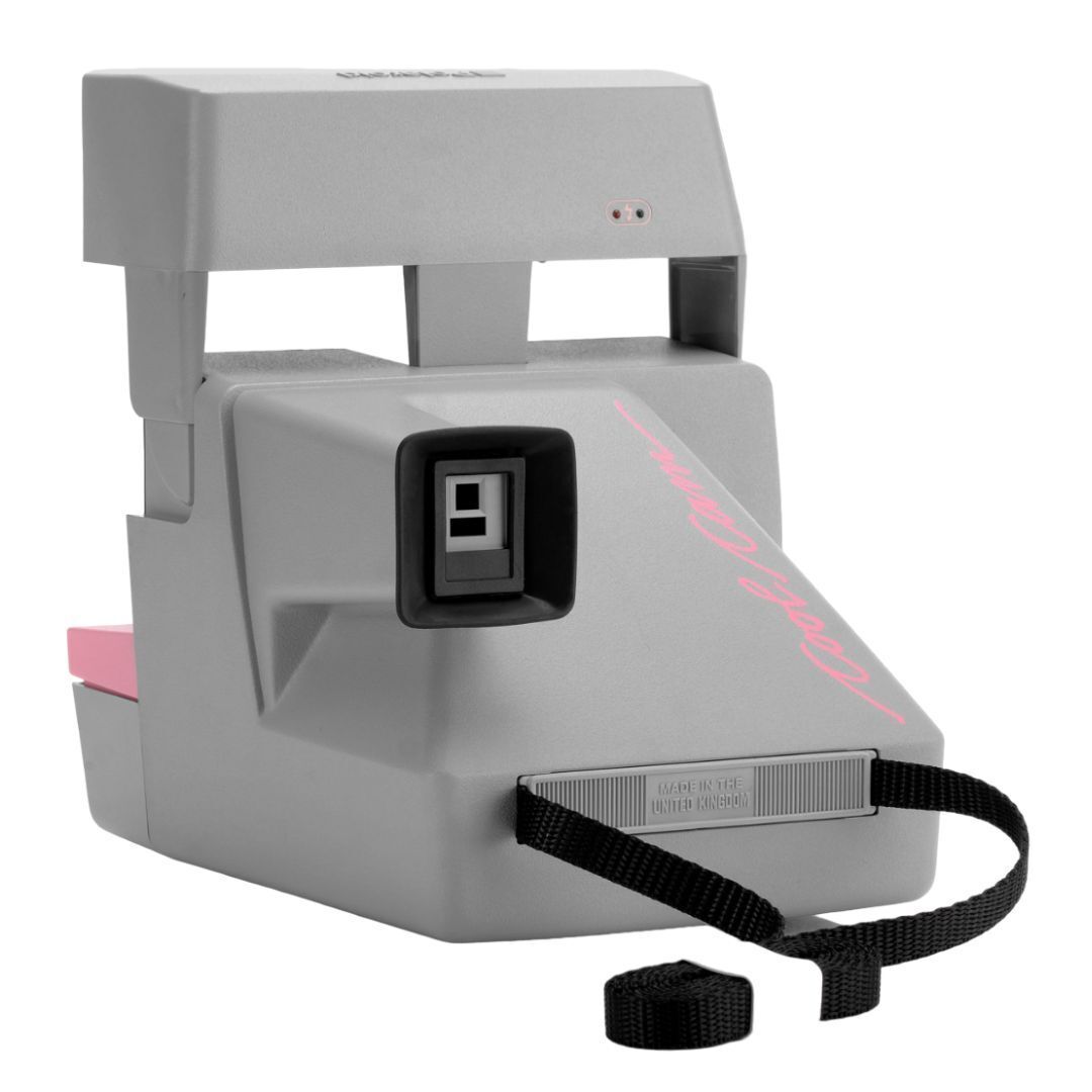 Polaroid 600 Cool Cam Pink 110mm Lens Vintage Instant Film Camera with Fixed Focus (Pink and Gray)