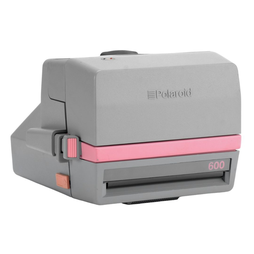 Polaroid 600 Cool Cam Pink 110mm Lens Vintage Instant Film Camera with Fixed Focus (Pink and Gray)