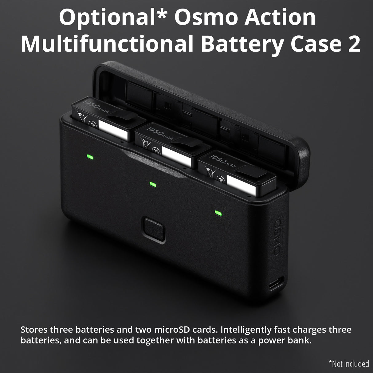 DJI Osmo Action Extreme Battery Plus (2-pack) with Silicone Protector for Action 5 Pro /Action4/ 3
