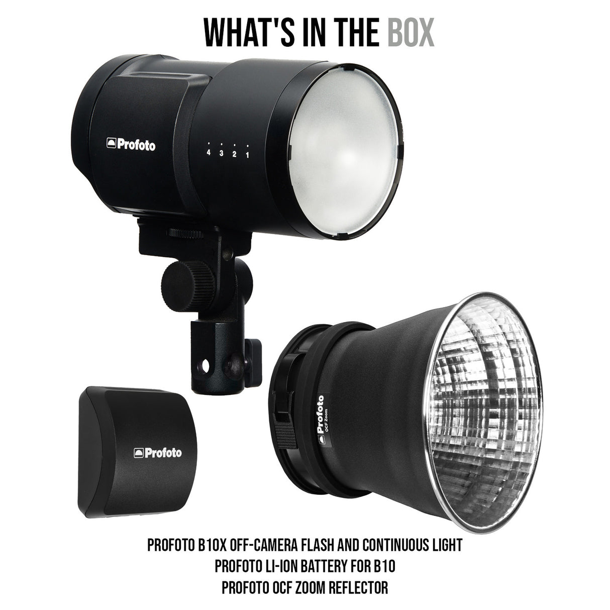 Profoto B10X Off-Camera Flash and Continuous Light with Profoto Li-Ion Battery for B10 Bundle