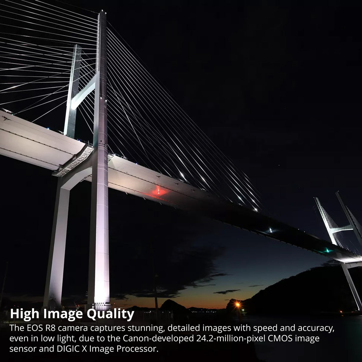 Canon EOS R8 Mirrorless Camera Bundle with DJI RS 4 Gimbal Stabilizer and Gadget Bag