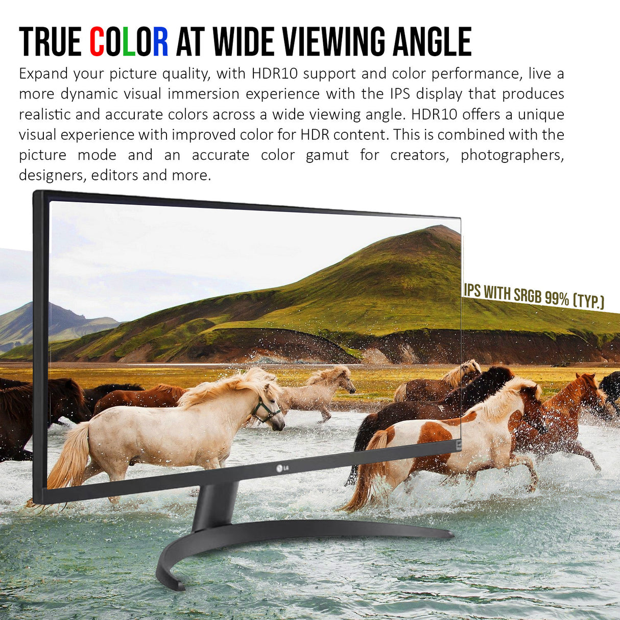 LG 29WQ500 29-Inch UltraWide FHD IPS HDR10 Monitor with AMD FreeSync and Dynamic Action Sync (Black)