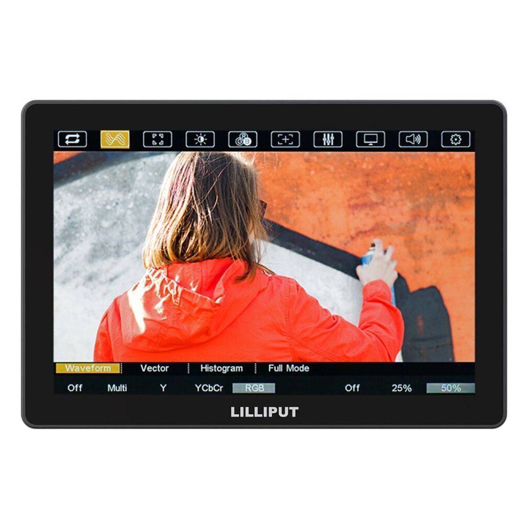 Lilliput HT10S 10.1-Inch LCD Touch Control On-Camera Monitor with Ultra-Bright 1500 Nits (Black)