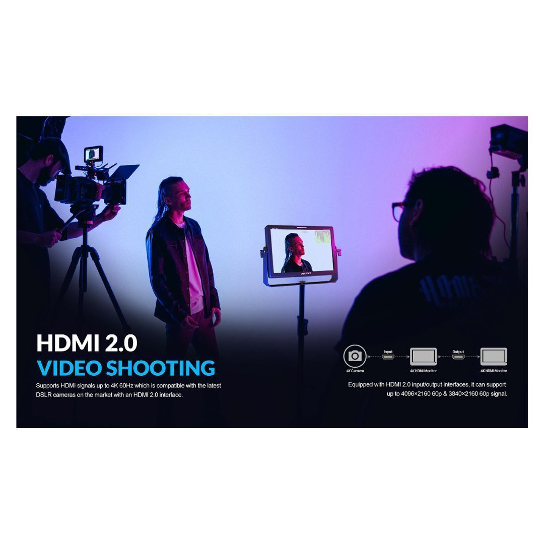 Lilliput Q10 10.1-Inch 1500Nits Ultra Bright LCD On-Camera Monitor with HDMI 2.0 and 12G-SDI (Black)