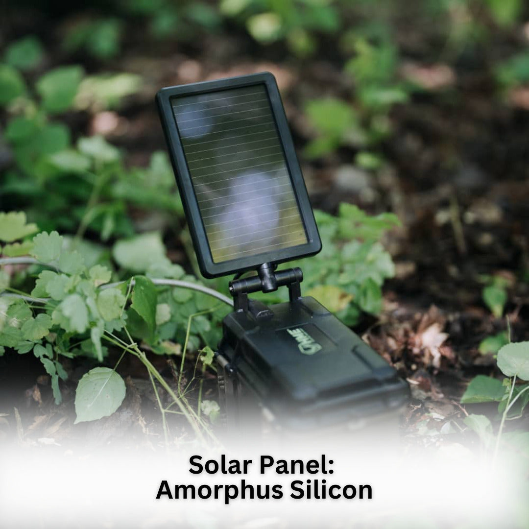 HME Trail Camera 12V with Solar Auxiliary Power Pack with SD Card Reader and Viewer Bundle