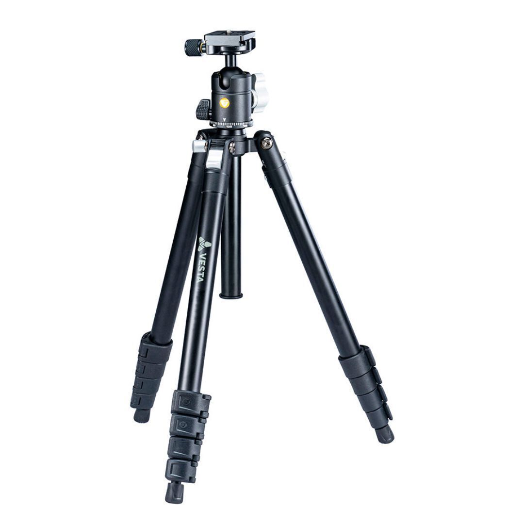 Vanguard Vesta FB 235AB Aluminum Tripod Kit with Quick Flip Leg Locks for Camera Kits (Black)
