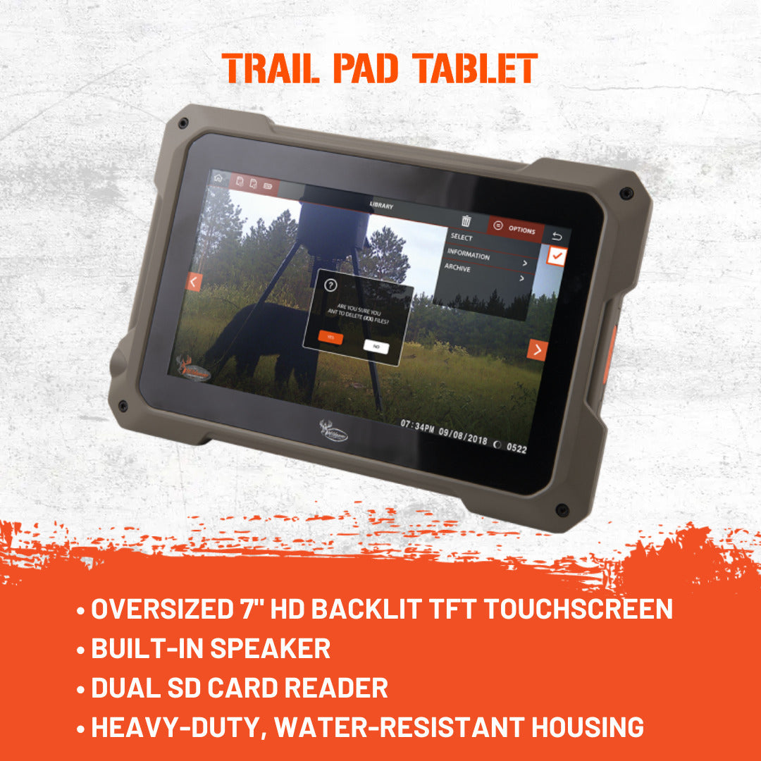 Wildgame Innovation 7-Inch HD Touchscreen Compact Trail Pad Tablet with Memory Card (4-Pack) Bundle