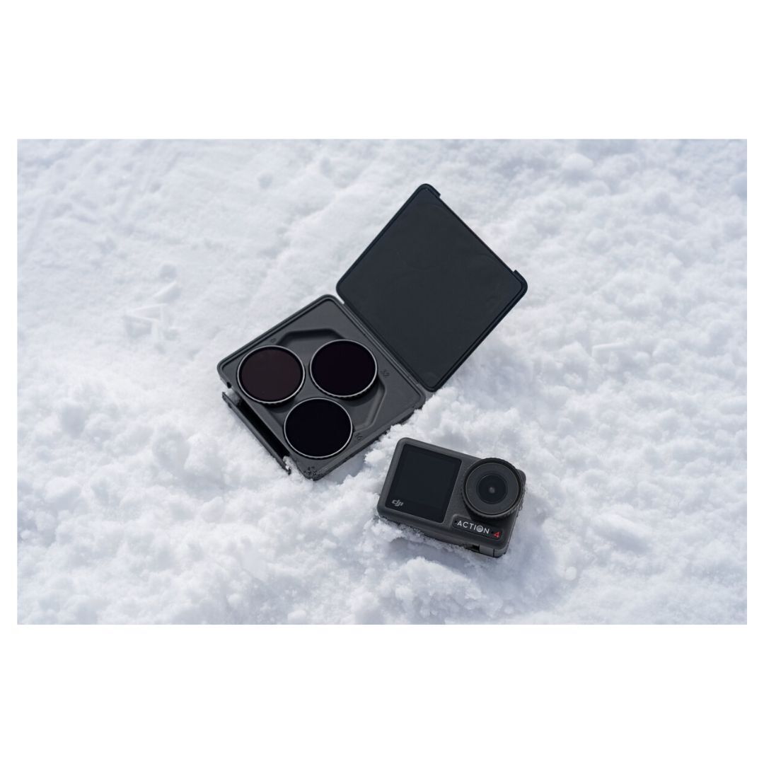 DJI Osmo Action ND Filter Set with Corning Gorilla Glass Construction (ND 8, 16, and 32)