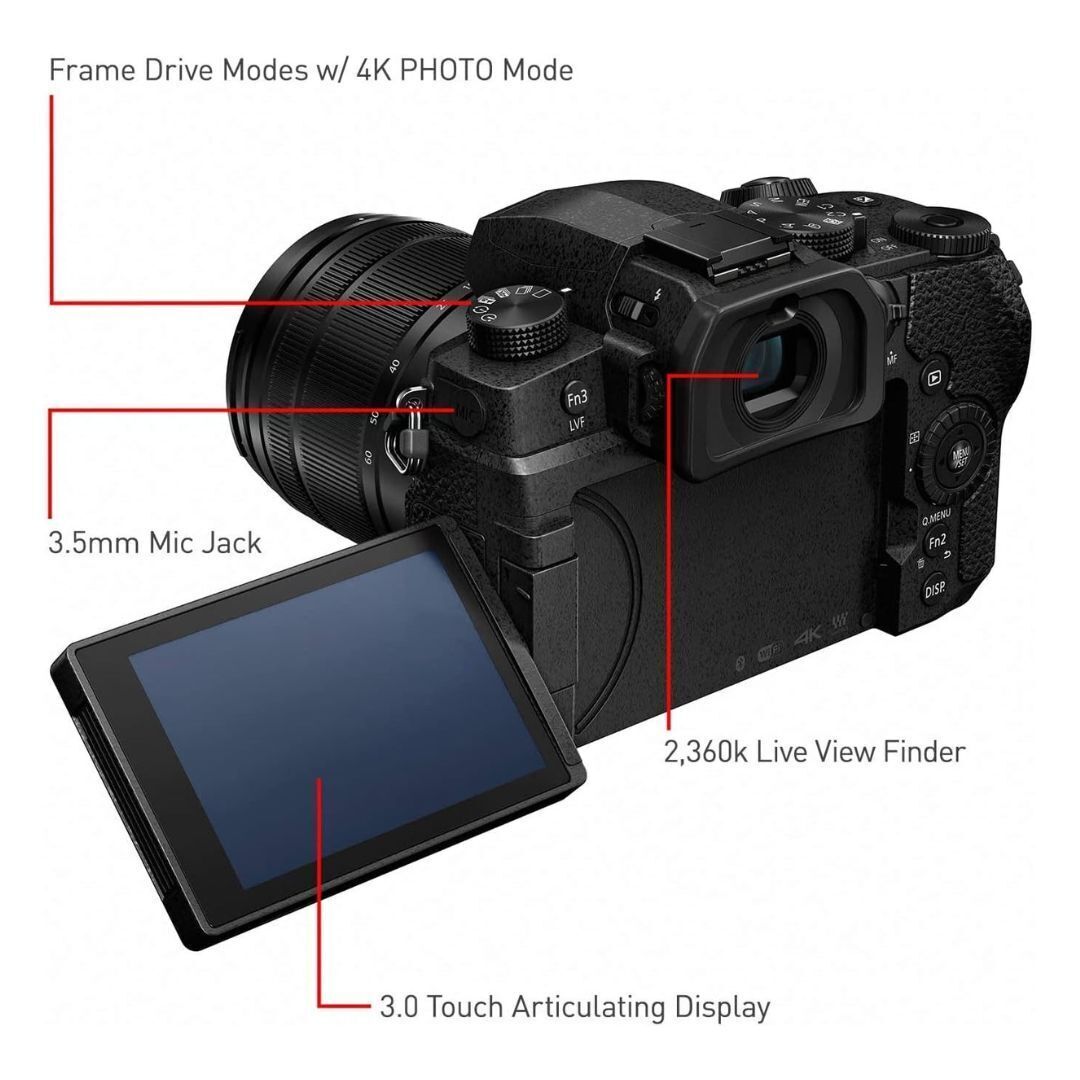 Panasonic Lumix G95M Mirrorless Camera with 20.3 MP Digital Live MOS Sensor (Black, Refurbished)