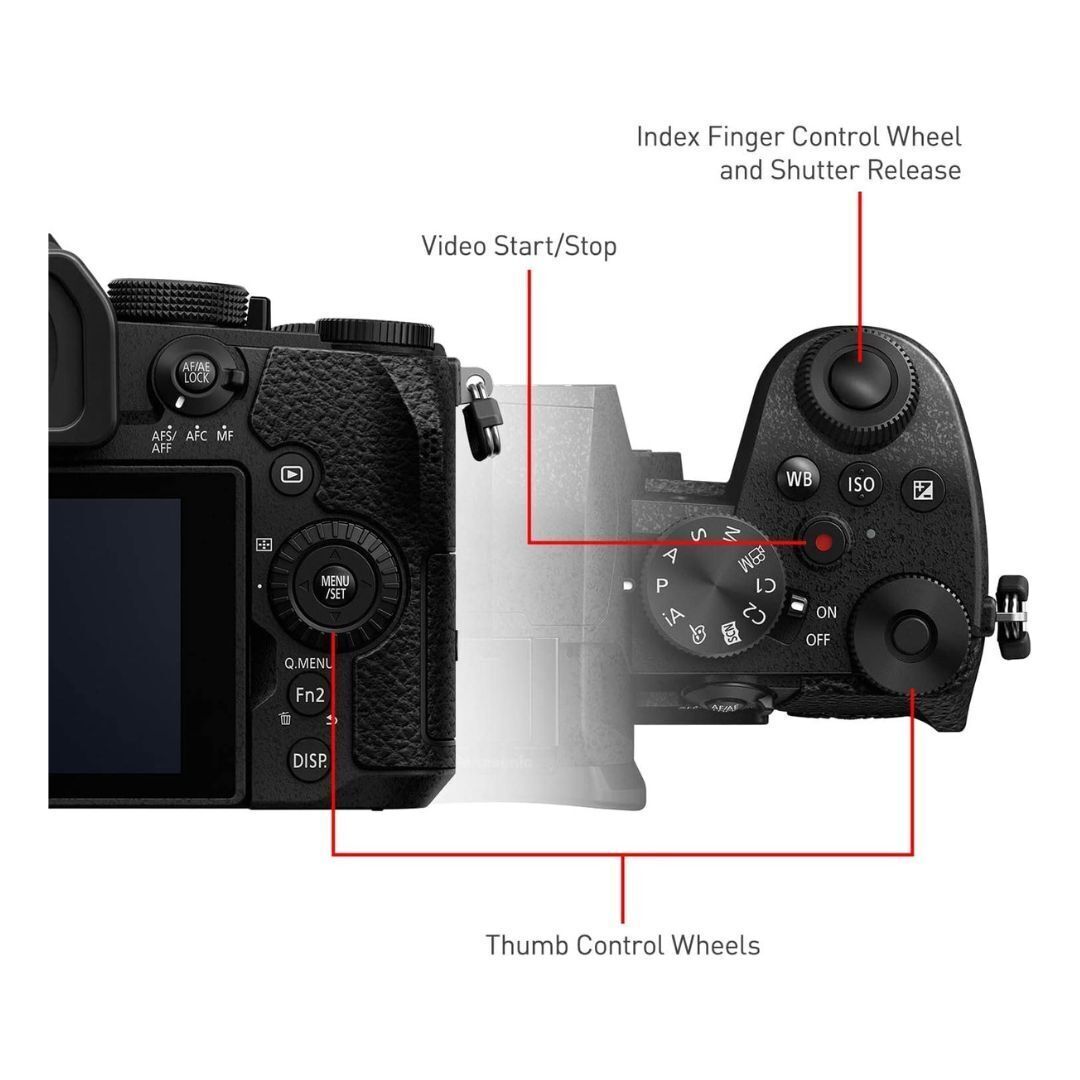 Panasonic Lumix G95M Mirrorless Camera with 20.3 MP Digital Live MOS Sensor (Black, Refurbished)