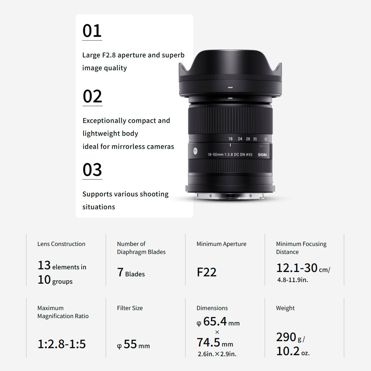 Sigma F2.8 DC DN Canon RF Mount Contemporary Lens with 1TB External Portable Hard Drive Bundle