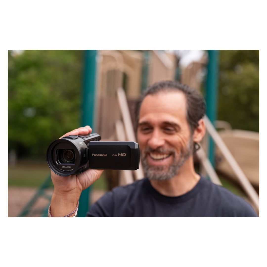 Panasonic V900 Full HD Camcorder 24x Optical Zoom, High-Precision AF, and 3-Inch LCD Display (Black)