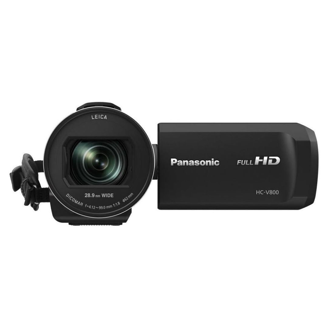 Panasonic HC-V800K HD Camcorder with Leica DICOMAR 25-600mm Optical Zoom Lens (Black, Refurbished)
