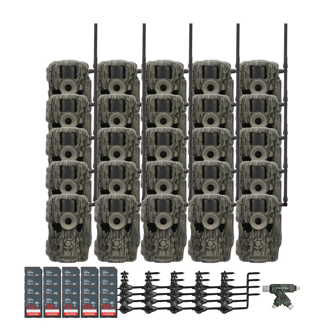 Stealth Cam 36MP Fusion Max Cellular Trail Camera with 80-Feet Detection Range (2-Pack) x 10 Bundle