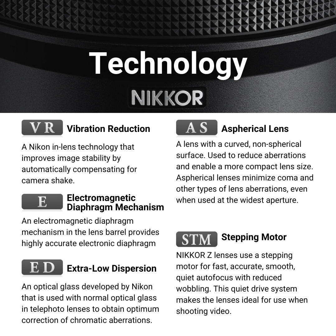 Nikon Z 28-400mm F4-8 VR Full-Frame Z-Mount Lens with 77mm 3-Piece UV, CPL, FLD Filter Kit Bundle
