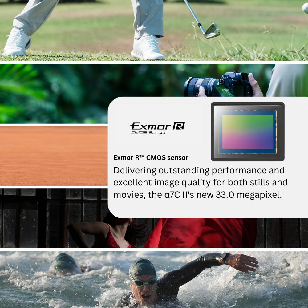 Sony Alpha 7C II Full-Frame Interchangeable Lens Hybrid Camera Body (Silver) with G Lens Bundle