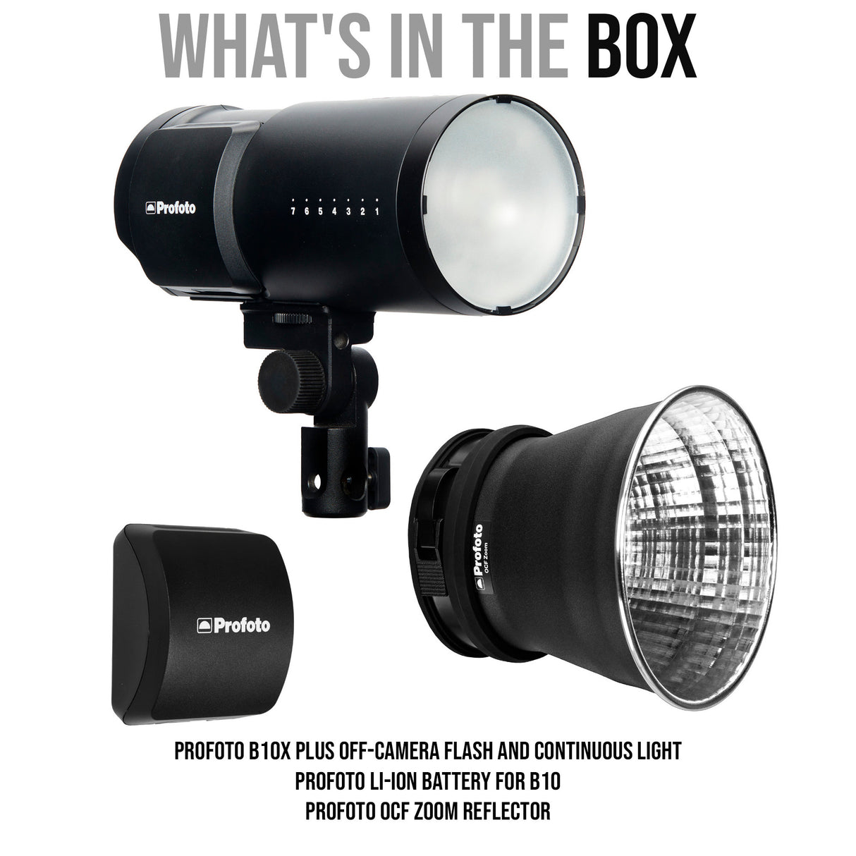 Profoto B10X Plus Off-Camera Flash and Continuous Light with Profoto Li-Ion Battery for B10 Bundle
