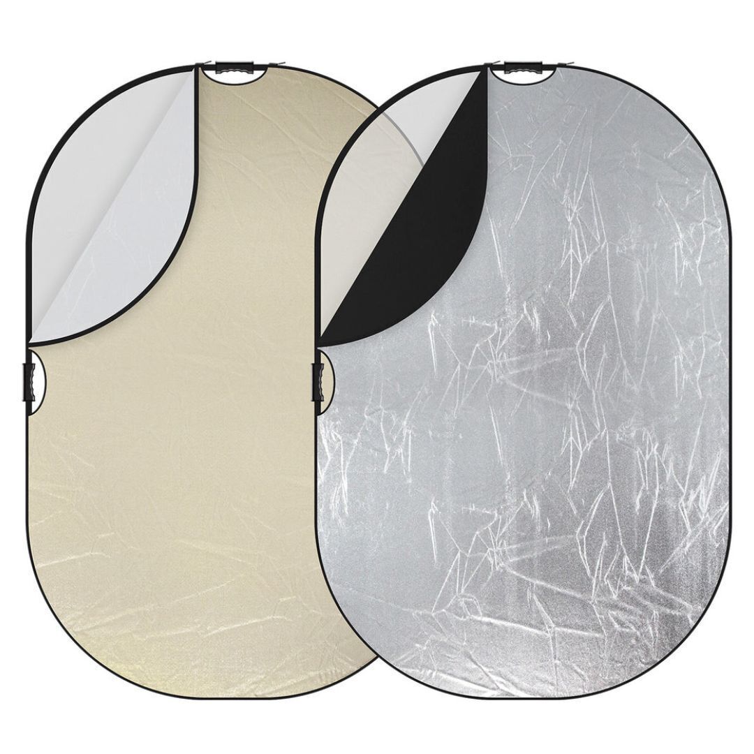Westcott Illuminator 48x72-Inch 5-In-1 Reflector with QuickGrip Handles for Versatile Light Control