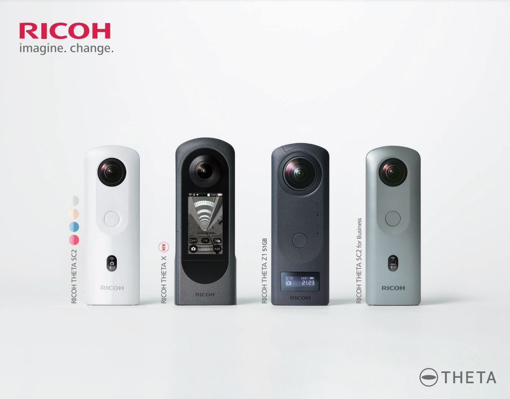 Ricoh Theta SC2 Business Edition Indoor and Outdoor 4K Camera with OLED Display (Gray, Refurbished)