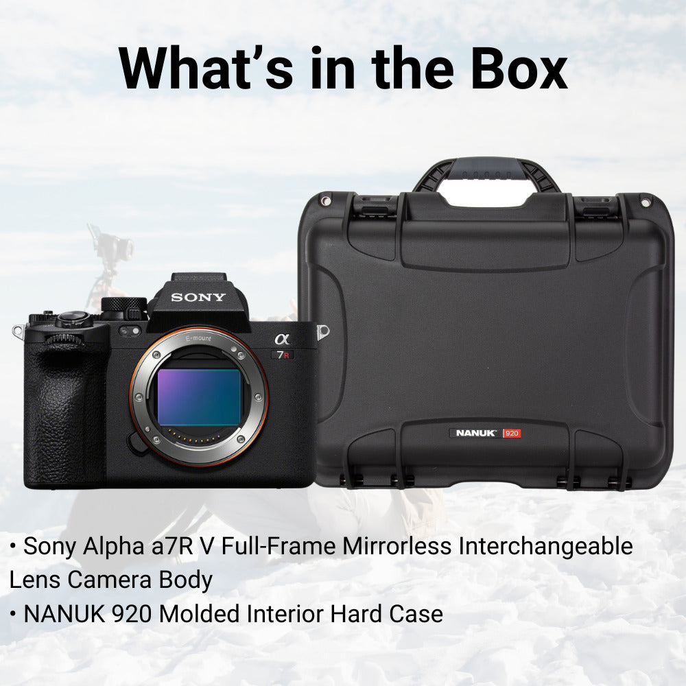 Sony Alpha a7R V Full-Frame Mirrorless Interchangeable Lens Camera Body with Hard Case Bundle