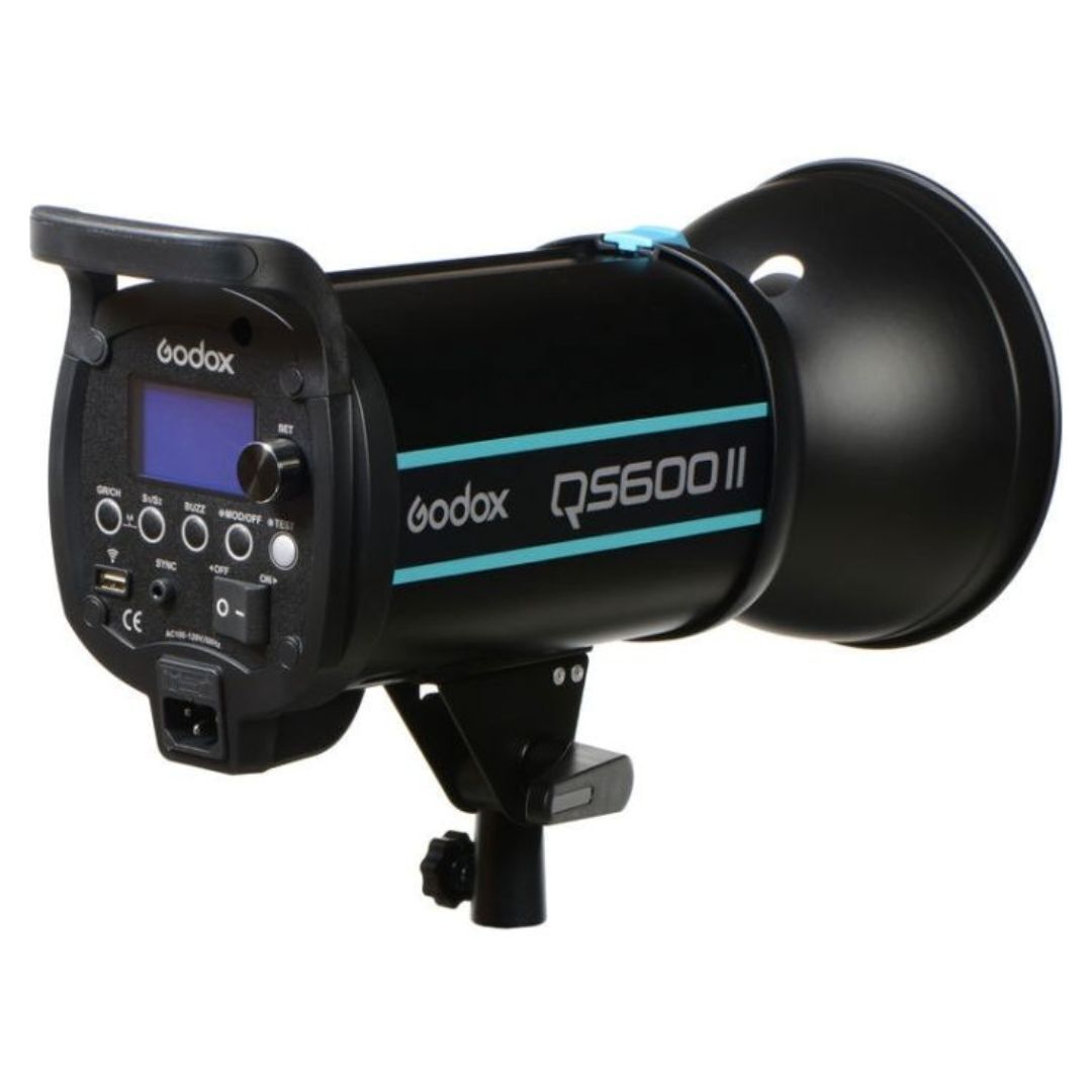 Godox QS600II 600Ws High-Speed Flash Light Head with Built-In 2.4 G Wireless X System (Black)