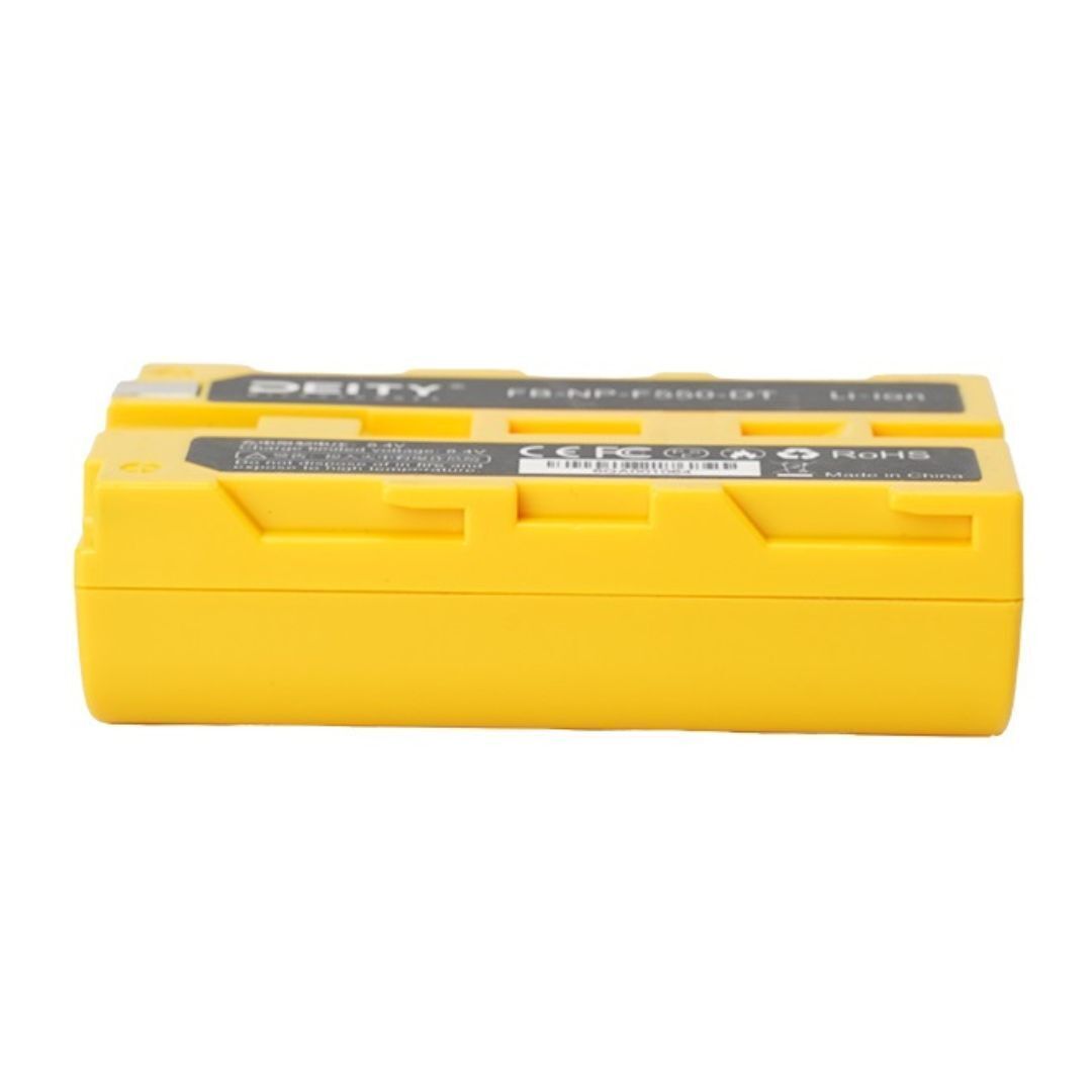 Deity NP-F550 Rechargeable Battery with Shock and Drop Resistance (Yellow)