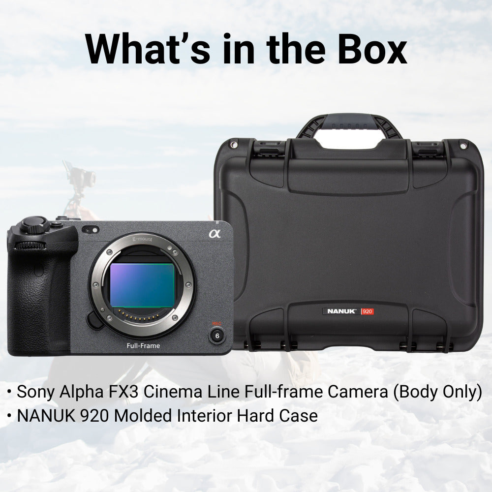 Sony Alpha FX3A Cinema Line Full-frame Camera (Body Only) with Hard Case Bundle