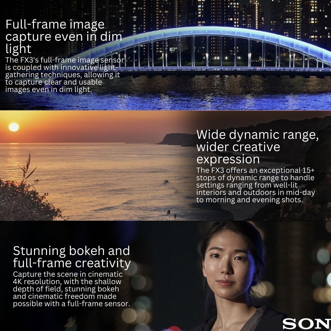 Sony Alpha FX3A Cinema Line Full-frame Camera (Body Only) with Hard Case Bundle