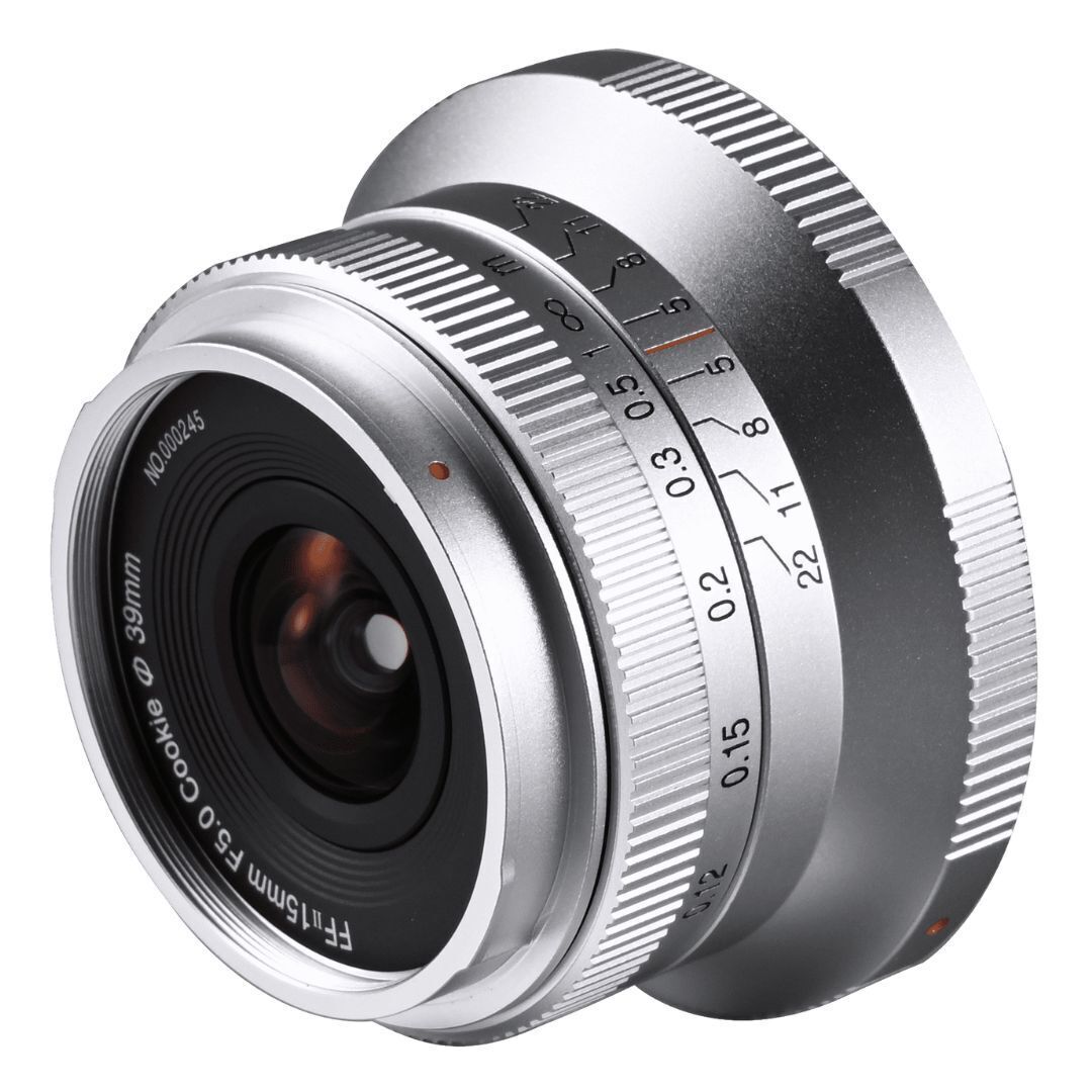 Laowa 15mm f5 Cookie FF Lens with 110-Degree Angle of View and Compact Body (Silver, Nikon Z Mount)