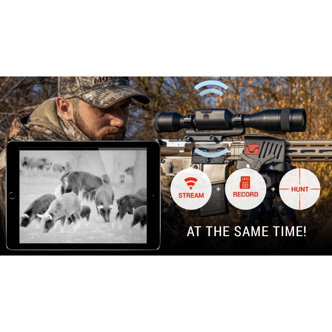 ATN ThOR 5 320 3-12x Weather-Resistant Smart HD Thermal Rifle Scope with 5th Gen Sensor (Black)