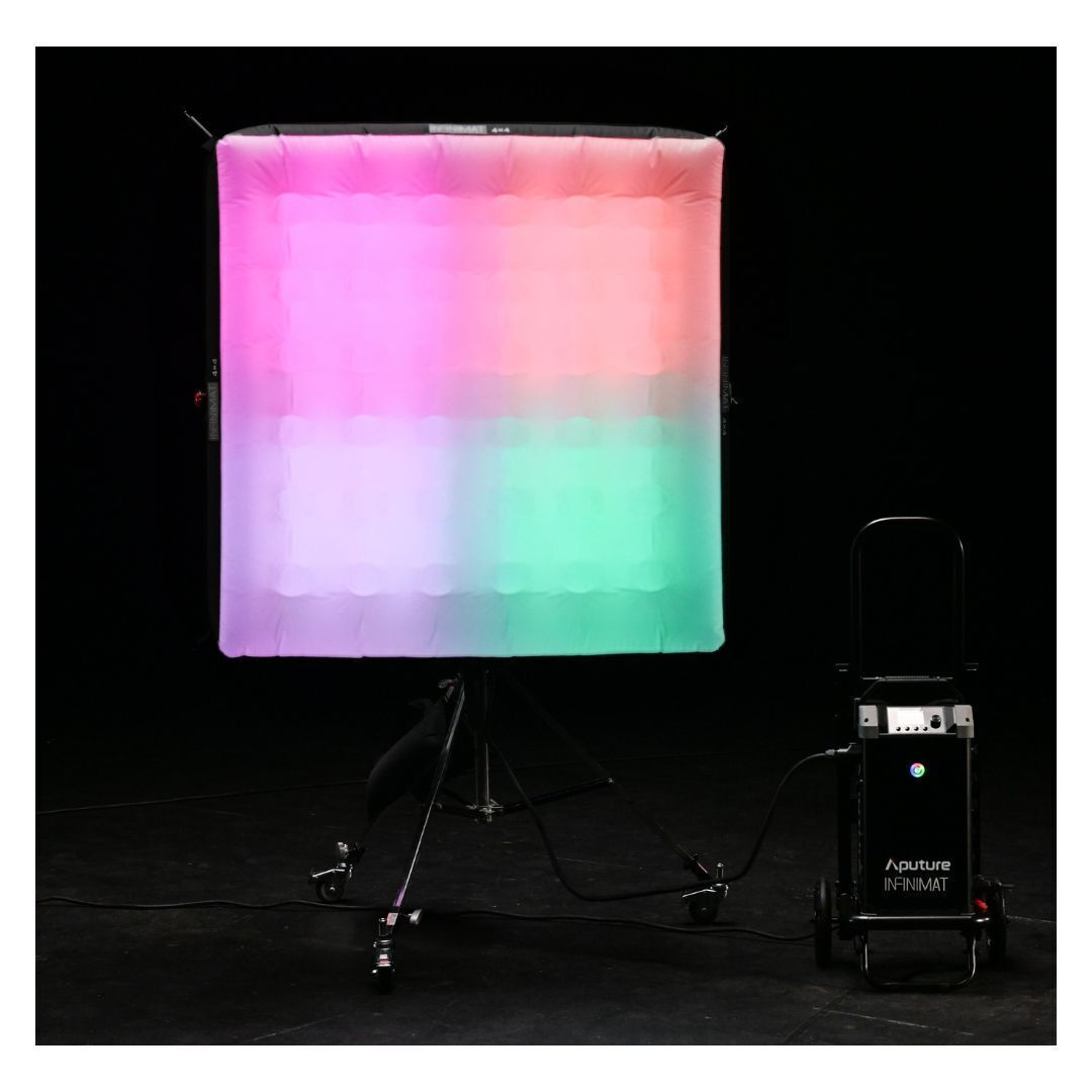 Aputure INFINIMAT Kit of 4x4 Full-Color Pixelated LED Modular Light Mat with Inflatable Softbox