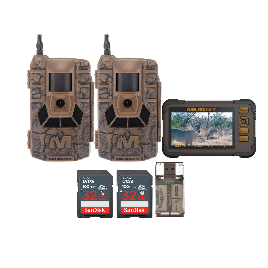 Muddy Matrix 36MP Imaging Cellular Trail Camera with On Demand Photo (2-Pack) Bundle